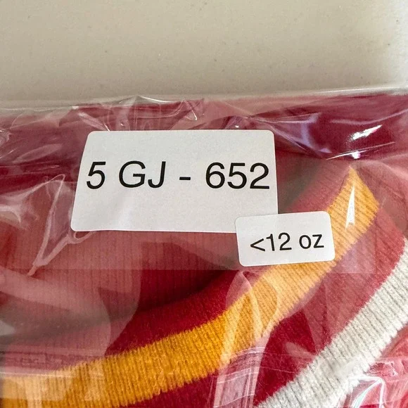 Vintage Jantzen‎ NFL Sweater Adult Small Red Knit Mock Neck Chiefs 70s - Picture 9 of 9